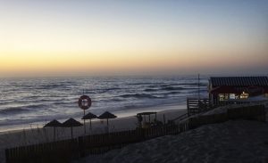 Abendstimmung am Strand von Praia de Mira.