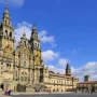 Camino-Frances-Die-Kathedrale-Santiagos-mit-Plaza